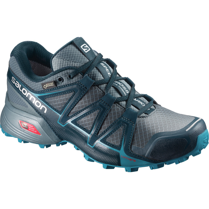 Zapatillas Trail Running Salomon Mujer Plateadas - Salomon Argentina SPEEDCROSS VARIO 2 GTX® W ,7614